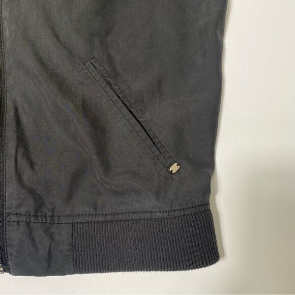 Outerwear Lyocell Lightweight Zipper Front Coat In Charcoal Gray Women's Size 10 - Picture 4 of 15